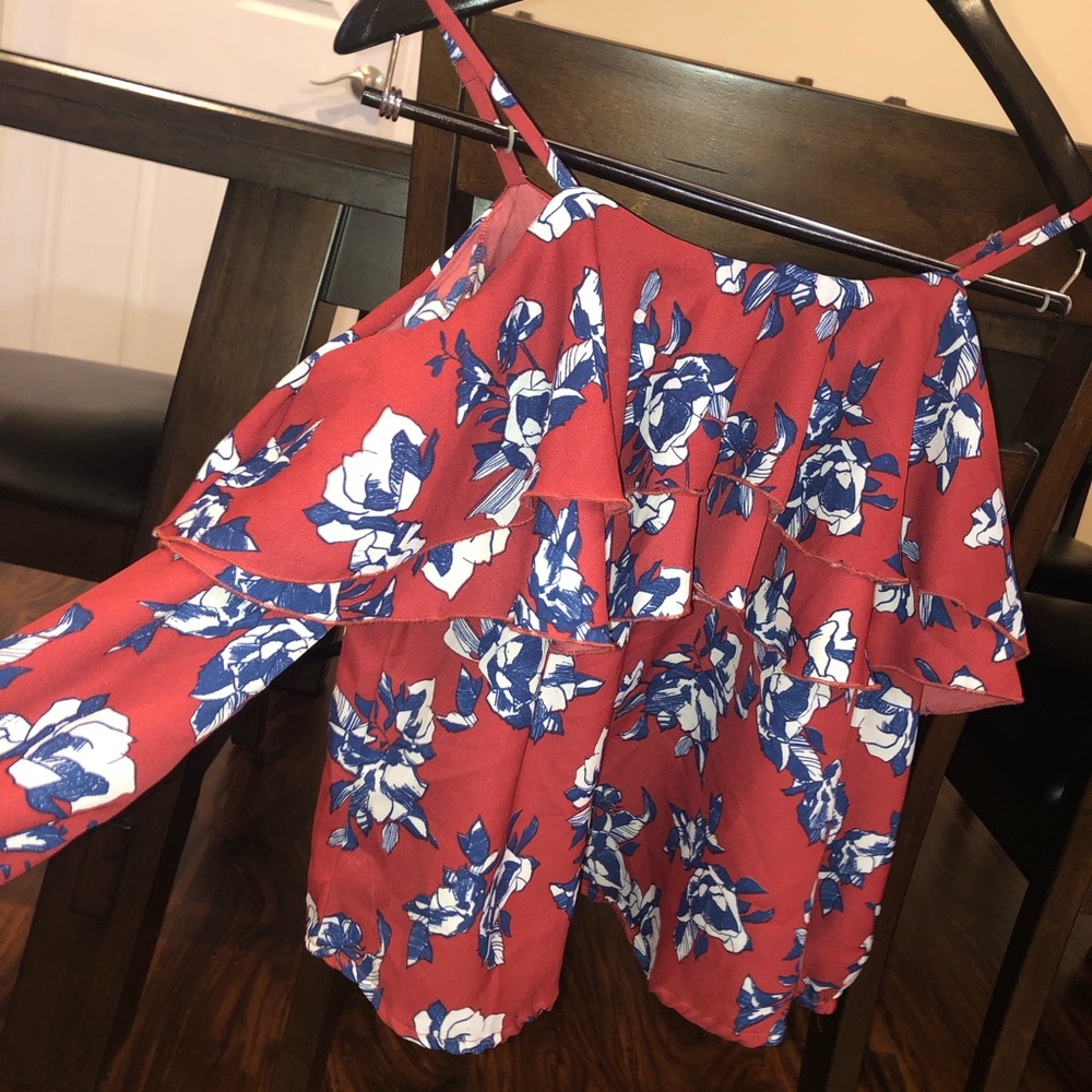 Off The Shoulder Red Top!!!